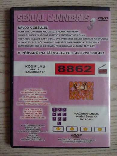 SEXUAL CANNIBALS 3, DVD FILM