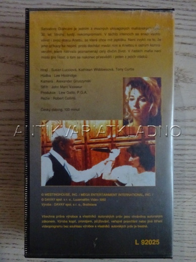 MAFIÁNSKÁ PRINCEZNA, VHS VIDEOKAZETA