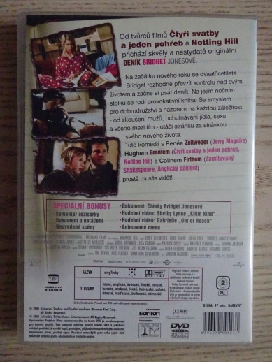 DENÍK BRIDGET JONESOVÉ, DVD FILM
