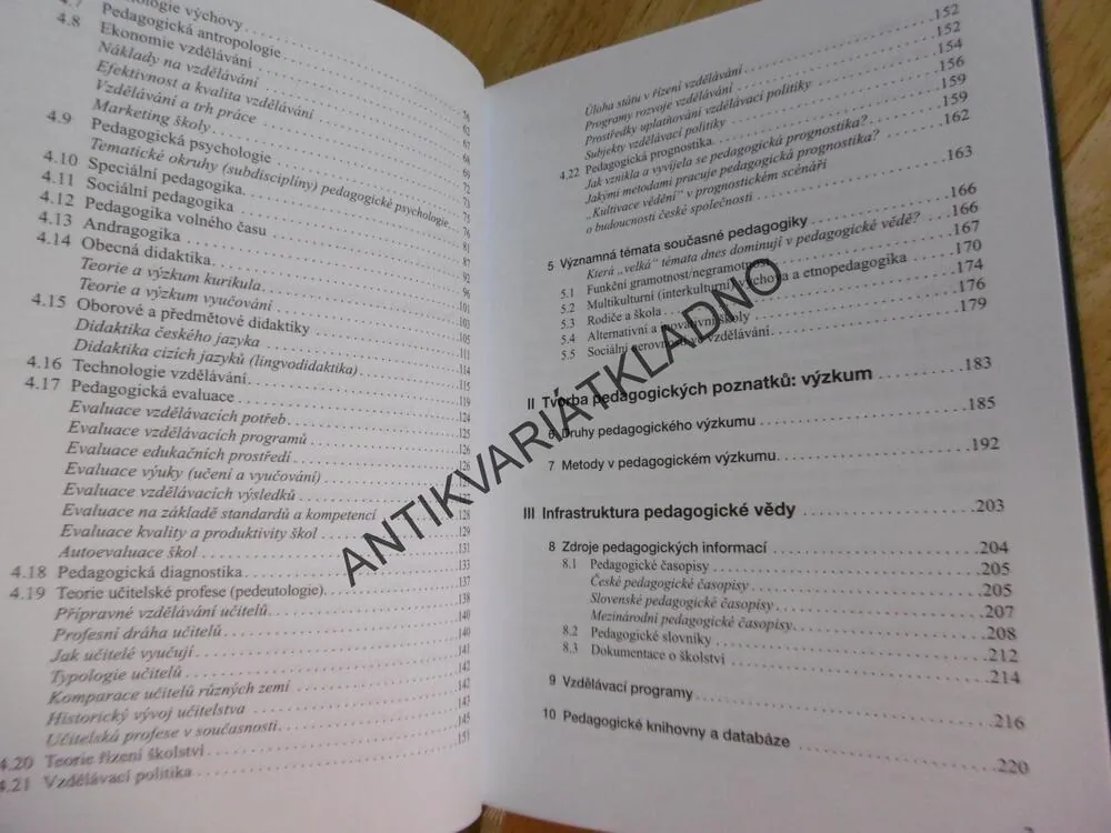 PŘEHLED PEDAGOGIKY, PEDAGOGIKA, PRŮCHA