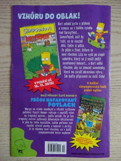 SIMPSONOVI, BART SIMPSON, KOMIKS, 10/2015