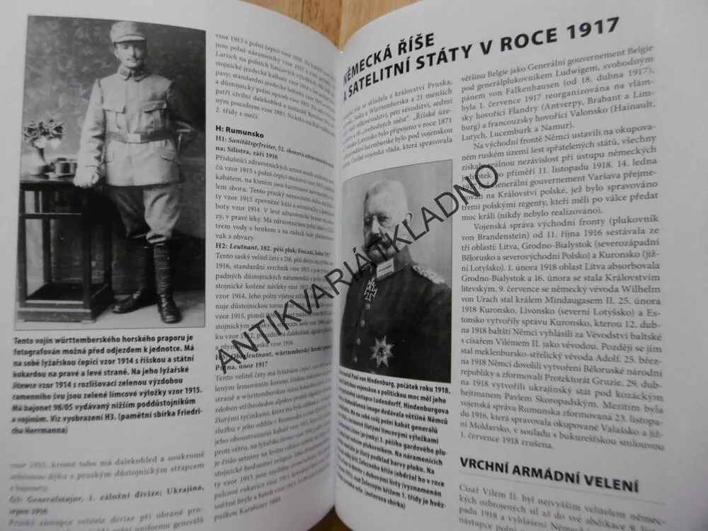 NĚMECKÁ ARMÁDA ZA PRVNÍ SVĚTOVÉ VÁLKY, NIGEL THOMAS, S. ANDREW