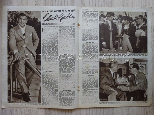 FILMOVÝ ČASOPIS PICTUREGOER 1949, CLARK GABLE