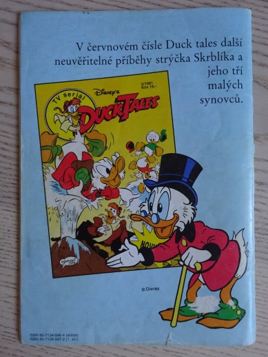 DUCK TALES, KAČEŘÍ PŘÍBĚHY, 1/1991, KOMIKS, DISNEY