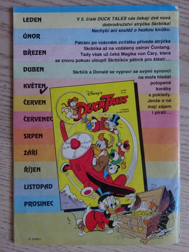 DUCK TALES, KAČEŘÍ PŘÍBĚHY, 4/1993, KOMIKS, DISNEY