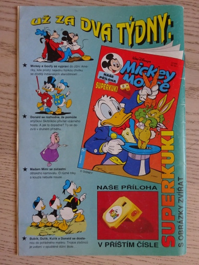 MICKEY MOUSE, KOMIKS, DISNEY, 2/1994