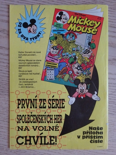 MICKEY MOUSE, KOMIKS, DISNEY, 4/1995