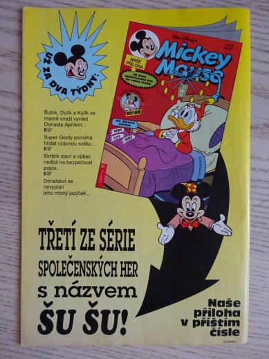 MICKEY MOUSE, KOMIKS, DISNEY, 6/1995