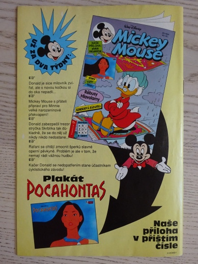 MICKEY MOUSE, KOMIKS, DISNEY, 22/1995