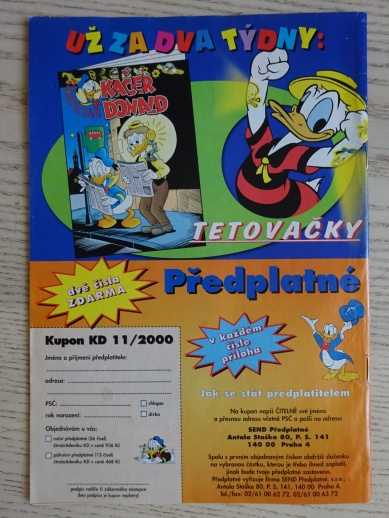 KAČER DONALD, 11/2000, komiks DISNEY