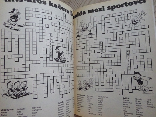 HÁDANKY, KŘÍŽOVKY, komiks DISNEY 6/96