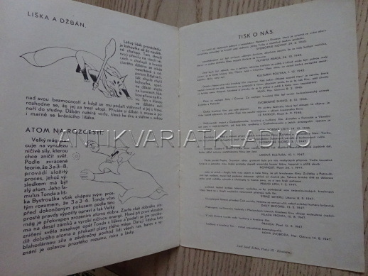 BRATŘI V TRIKU 1947, J. TRNKA, FILMOVÝ PROGRAM 104