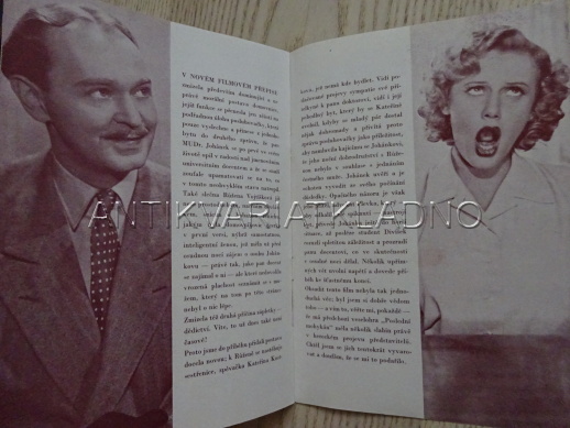 DNES NEORDINUJI, J. PIVEC, FILMOVÝ PROGRAM 120
