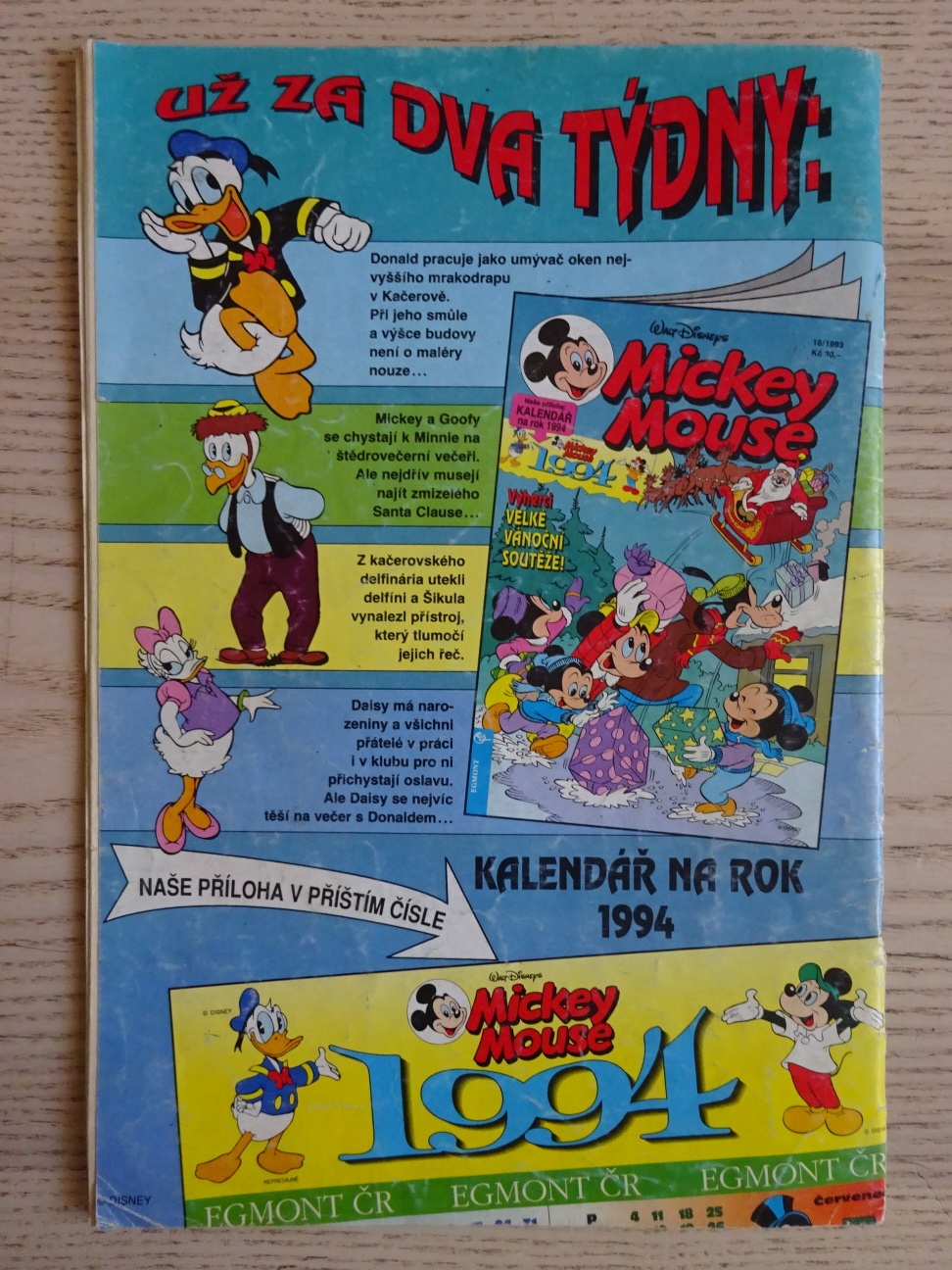 MICKEY MOUSE, KOMIKS, DISNEY, 17/1993