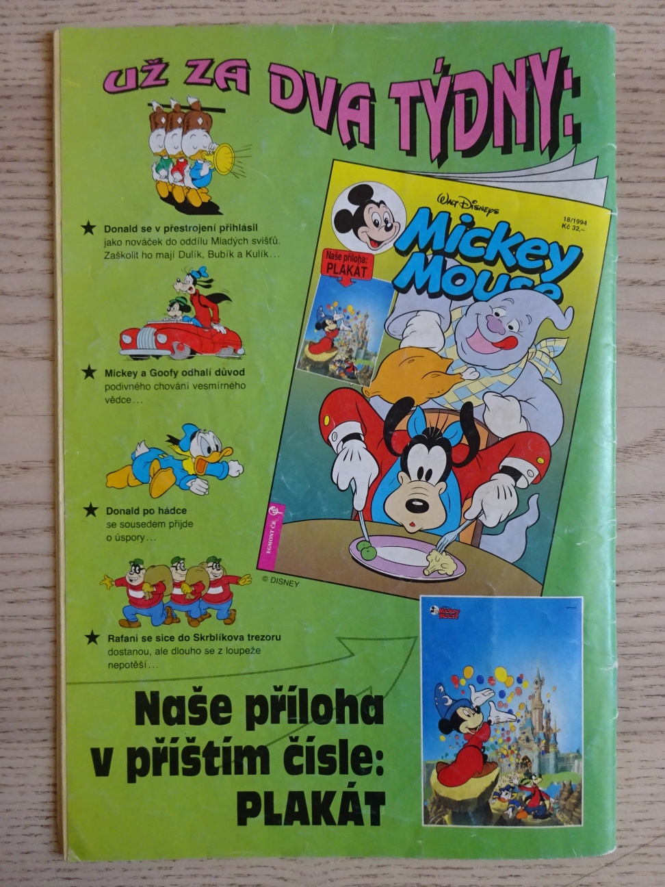 MICKEY MOUSE, KOMIKS, DISNEY, 17/1994