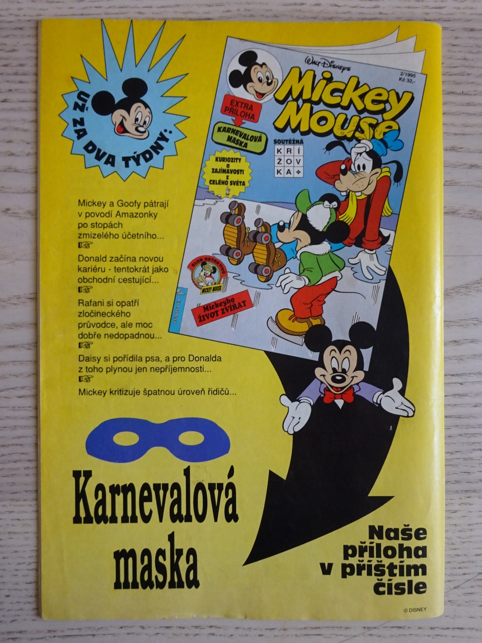 MICKEY MOUSE, KOMIKS, DISNEY, 1/1995