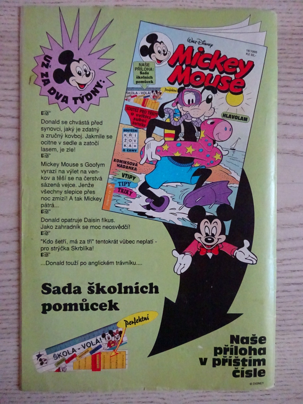 MICKEY MOUSE, KOMIKS, DISNEY, 17/1995