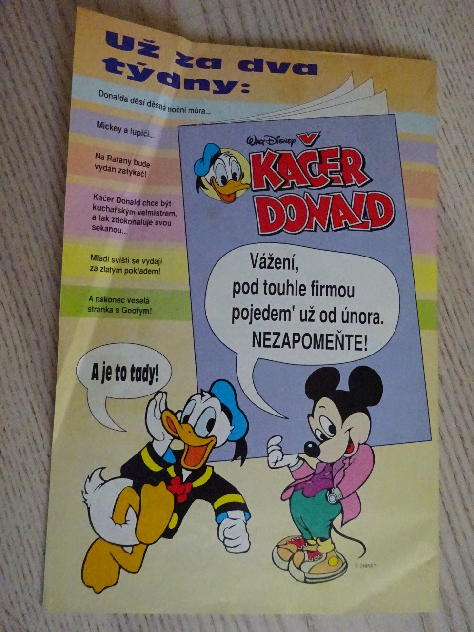 MICKEY MOUSE, KOMIKS, DISNEY, 2/1996