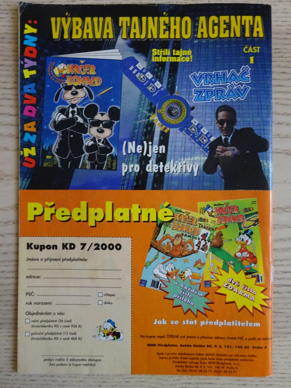 KAČER DONALD, 7/2000, komiks DISNEY