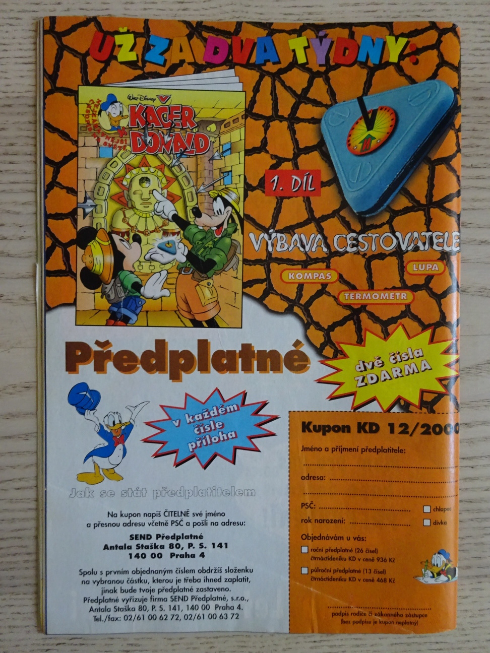 KAČER DONALD, 12/2000, komiks DISNEY
