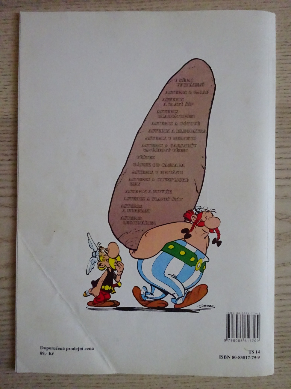 ASTERIX VĚŠTEC, ASTERIXOVA DOBRODRUŽSTVÍ IV., KOMIKS, UDERZO