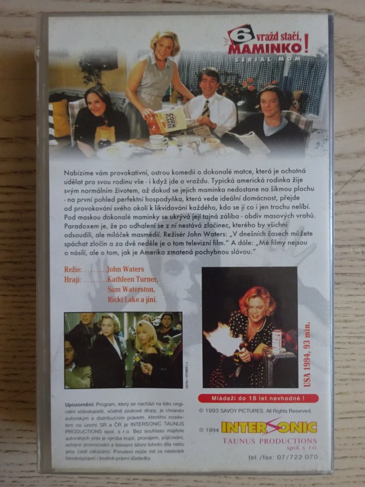 6 VRAŽD STAČÍ, MAMINKO!, VHS VIDEOKAZETA