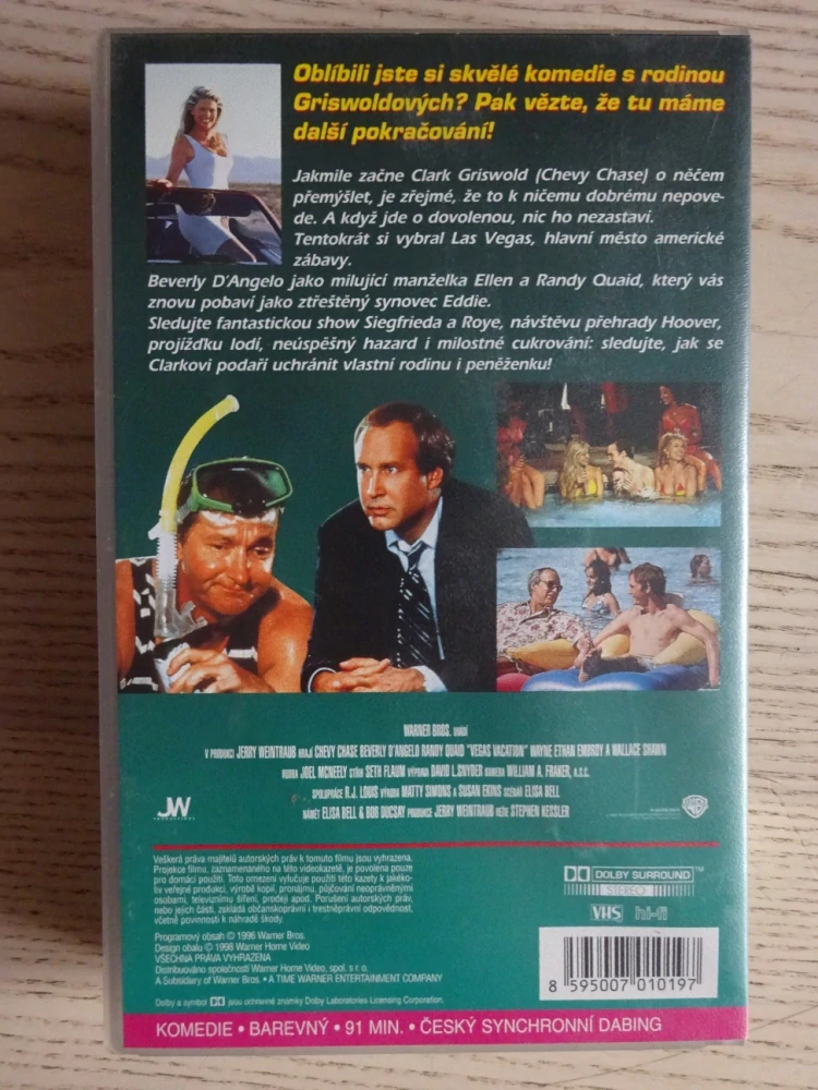 BLÁZNIVÁ DOVOLENÁ V LAS VEGAS, VHS VIDEOKAZETA