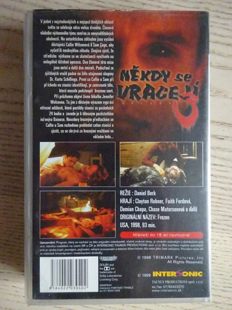 NĚKDY SE VRACEJÍ 3, VHS VIDEOKAZETA