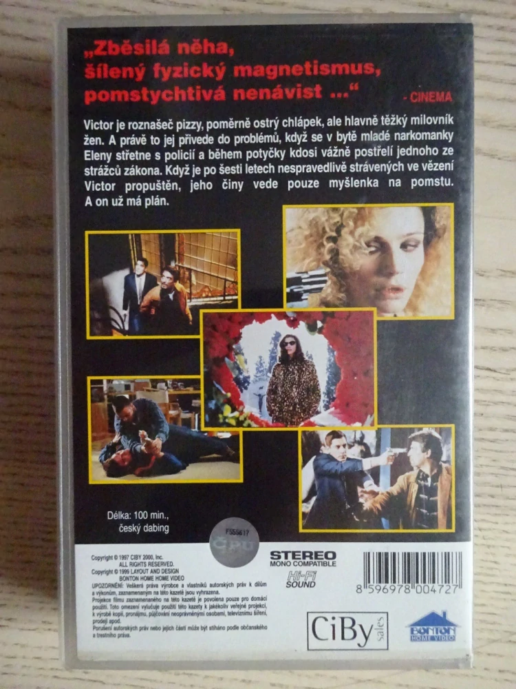 NA DNO VÁŠNĚ, VHS VIDEOKAZETA