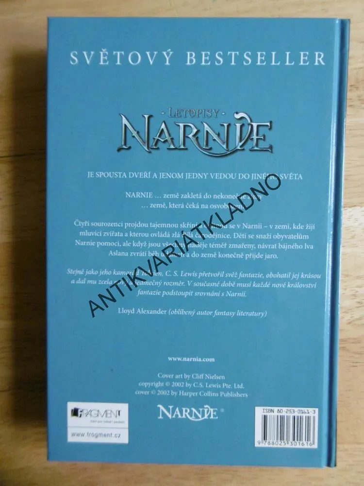 LETOPISY NARNIE, LEV, ČARODĚJNICE A SKŘÍŇ, C.S.LEWIS, **an