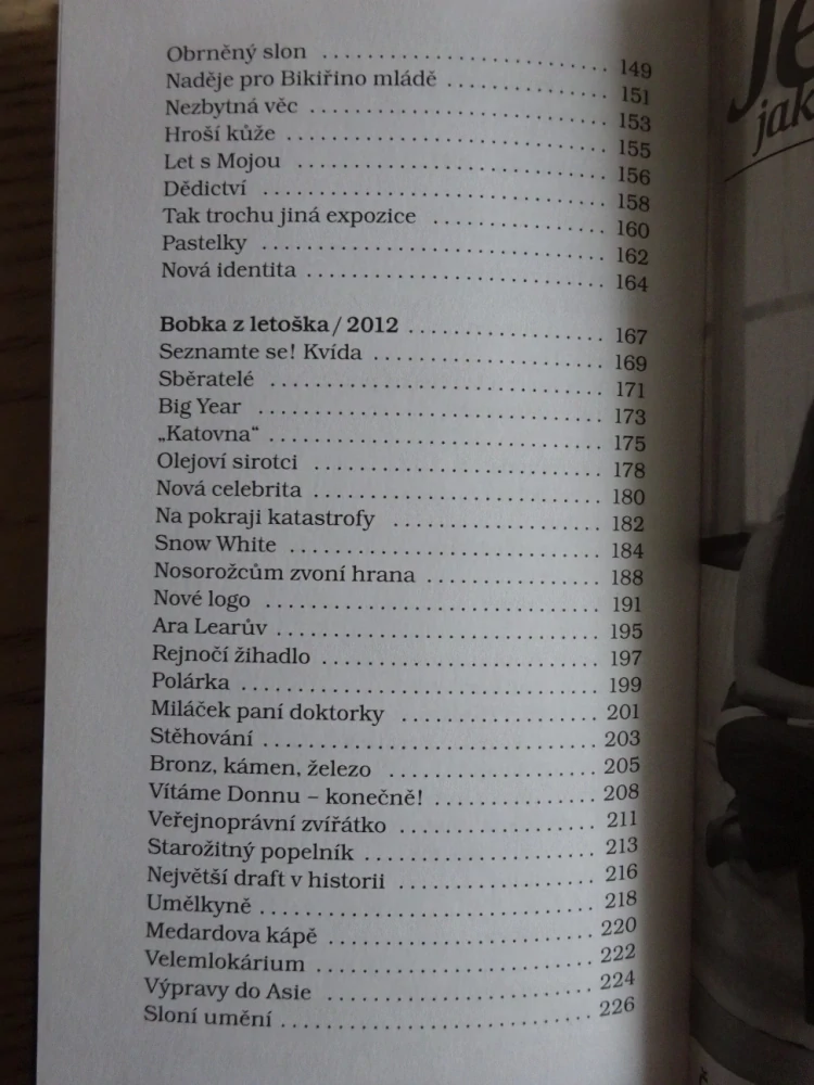 BOBKY OD BOBKA, ZE ZÁPISNÍKU ŘEDITELE ZOO, MIROSLAV BOBEK, **an