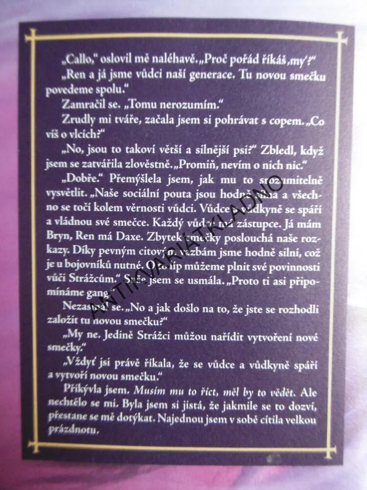 SMEČKA, ANDREA CREMEROVÁ, **an
