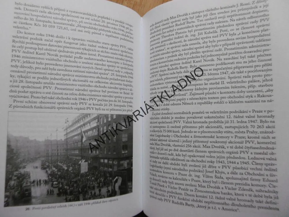 PRAŽSKÉ VZORKOVÉ VELETRHY 1920-1951,MOUTVIC, P-A
