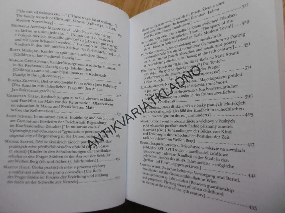 DOCUMENTA PRAGENSIA XXXI,DĚTI VE VELKOMĚSTECH OD STŘEDOVĚKU AŽ NA PRÁH INDU, P-A
