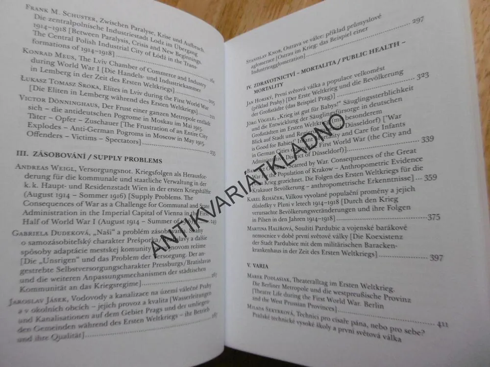 DOCUMENTA PRAGENSIA XXXV, NEZMĚRNÉ ZTRÁTY A JEJICH ZVLÁDÁNÍ, P-A