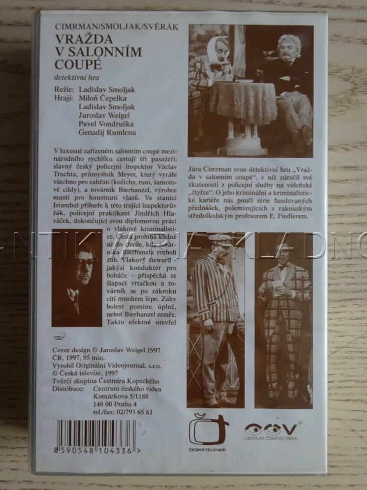 VRAŽDA V SALÓNNÍM KUPÉ, DIVADLO JÁRY CIMRMANA, VHS