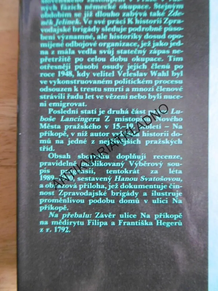PRAŽSKÝ SBORNÍK HISTORICKÝ XXV, 19923, P-A