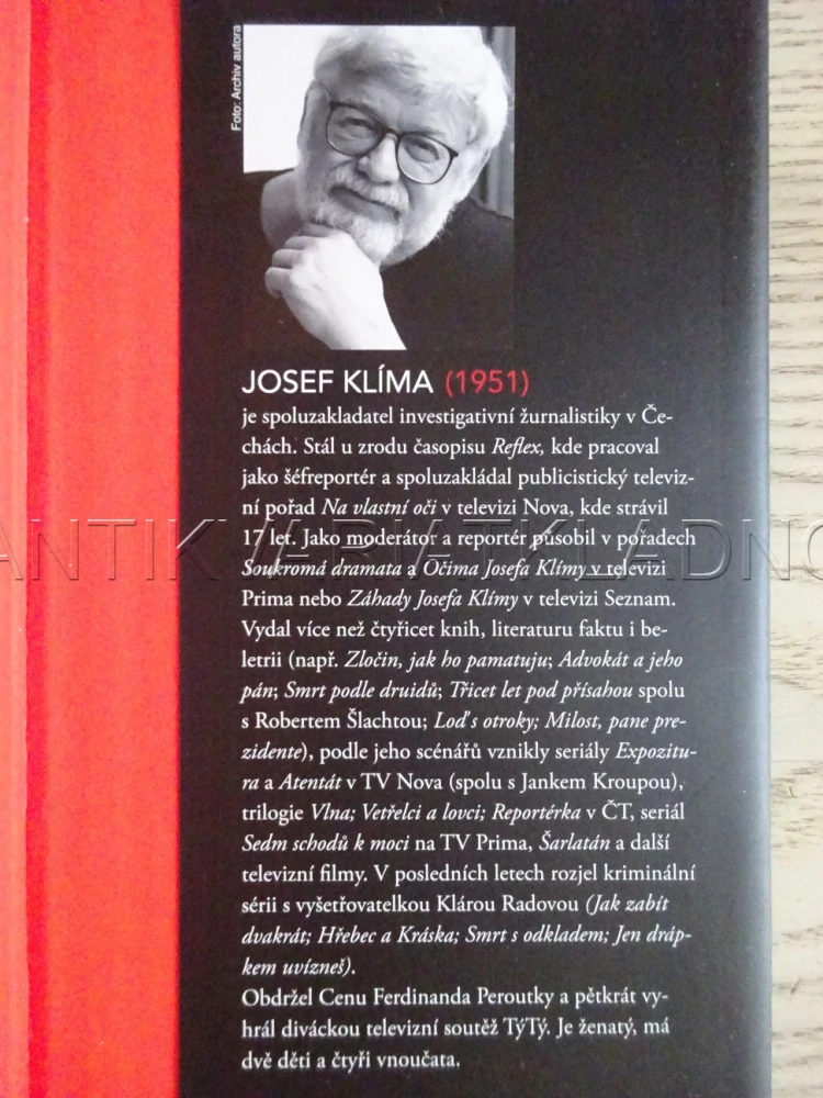 ČTYŘI SCHODY K BOHATSTVÍ, JOSEF KLÍMA, VĚNOVÁNÍ AUTORA - AUTOGRAM, **an