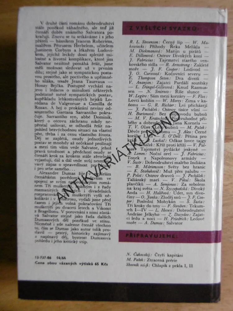 KOD 170/II - SALVATOR, ALEXANDRE DUMAS, **an