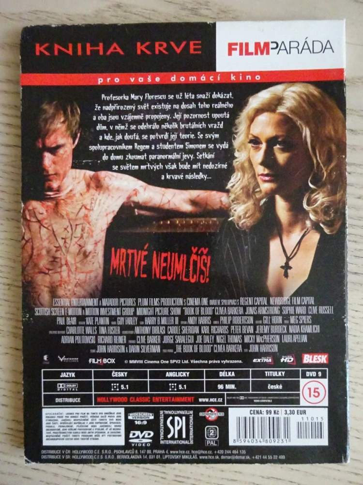 KNIHA KRVE, DVD FILM