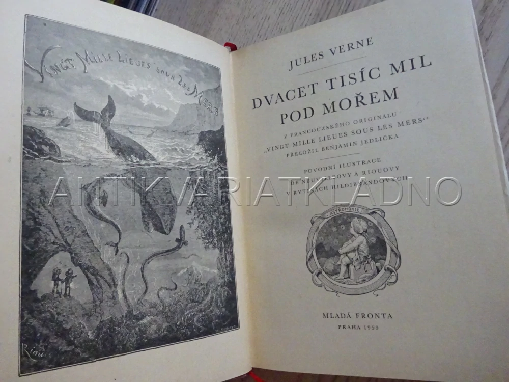 DVACET TISÍC MIL POD MOŘEM, JULES VERNE, 1959, **an