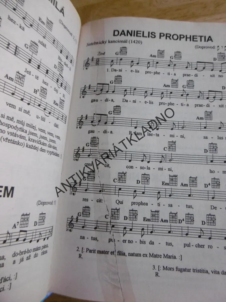 JÁ, PÍSNIČKA 3., NOTY, TEXT, AKORDY, KYTARA, **an