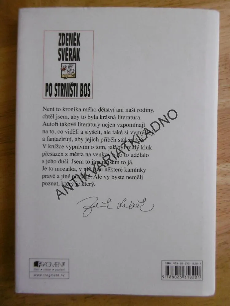 PO STRNIŠTI BOS, ZDENĚK SVĚRÁK, **an