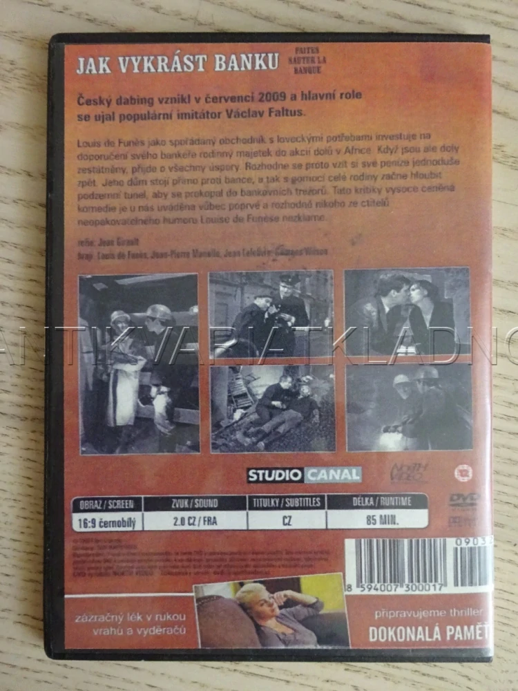 JAK VYKRÁST BANKU, DVD FILM