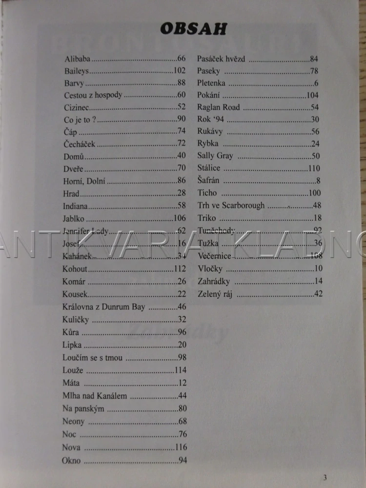 JAN NEDVĚD IV., ZPĚVNÍK, NOTY, TEXTY,AKORDY, **an