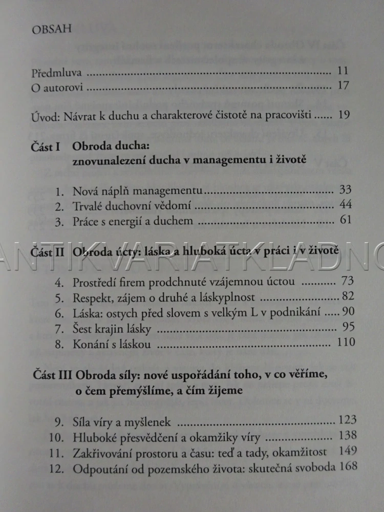 OBNOVA DUCHA, JACK HAWLEY, **an