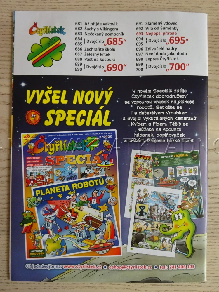 ČTYŘLÍSTEK 693 - NEJLEPŠÍ PŘÁTELÉ