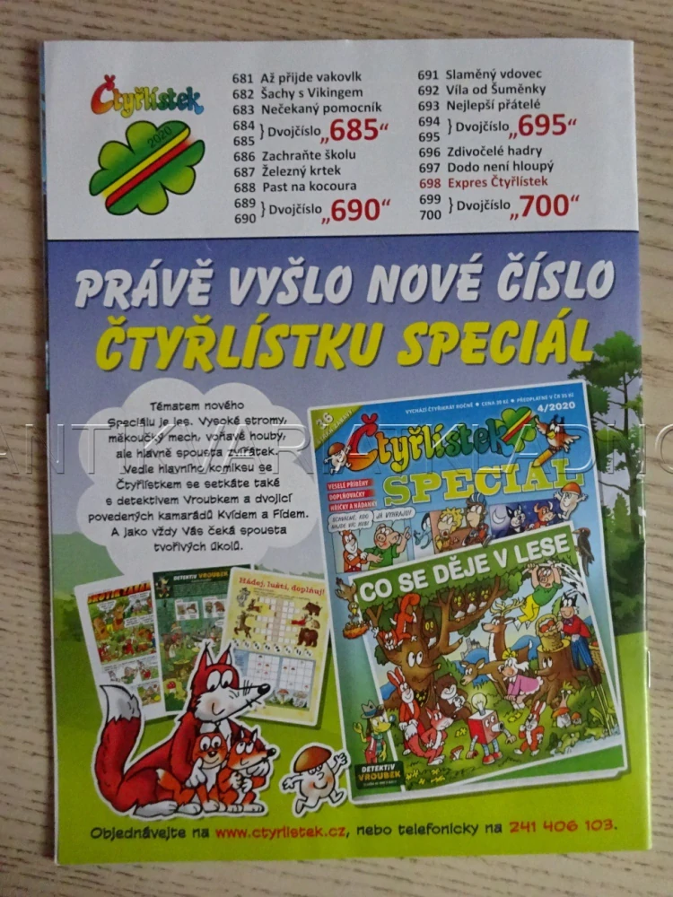 ČTYŘLÍSTEK 698 - EXPRES ČTYŘLÍSTEK