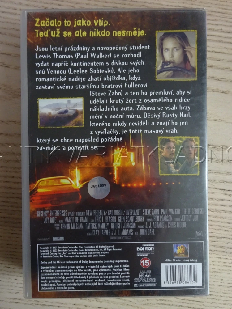 JÍZDA DO PEKEL, VHS