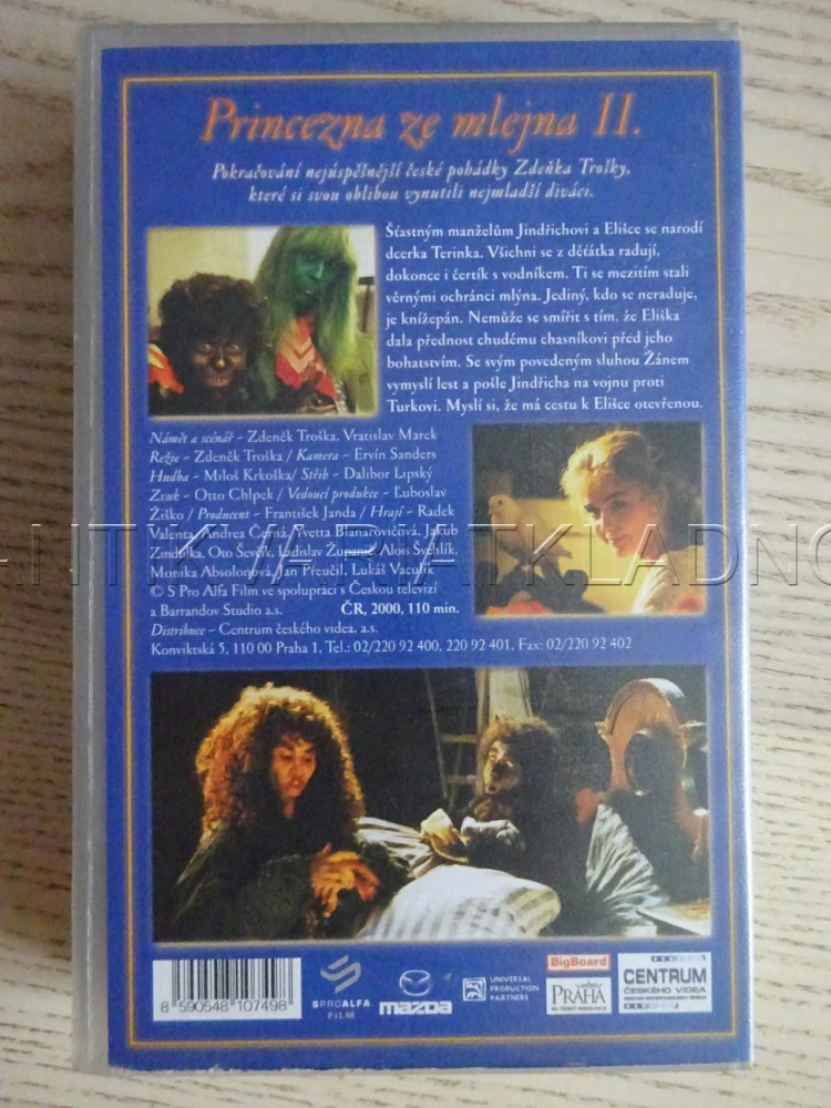 PRINCEZNA ZE MLEJNA II., VHS
